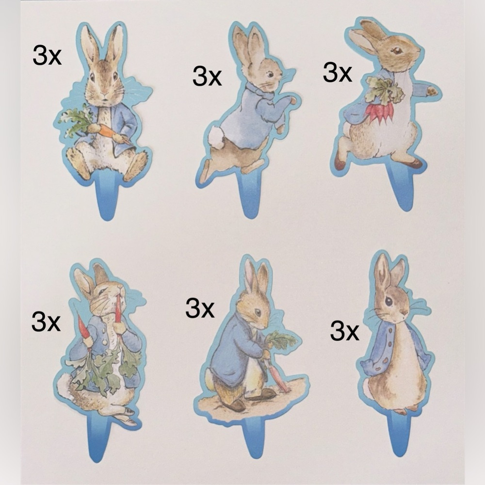 Peter Rabbit Cake Toppers - Picture 3 of 3
